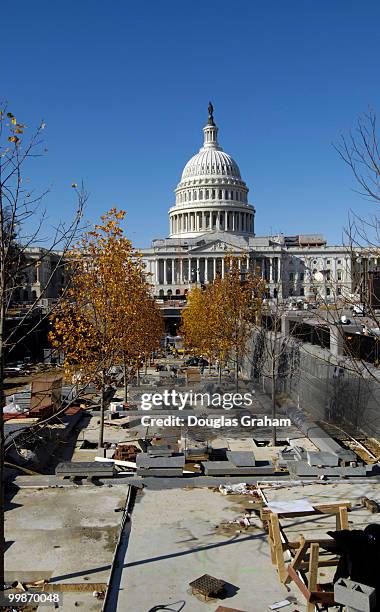 East Front of the U.S. Capitol from the new CVC site still under construction.