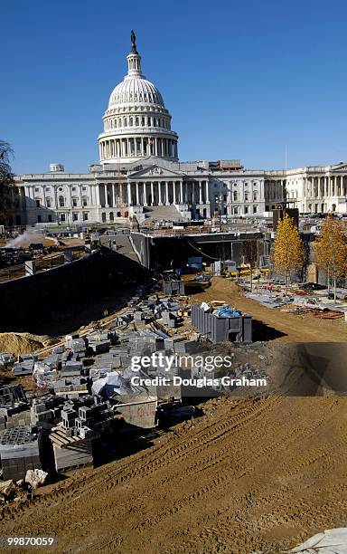 East Front of the U.S. Capitol from the new CVC site still under construction.