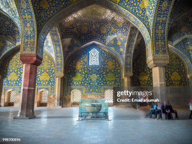 the shah mosque, isfahan, iran - província de isfahan - fotografias e filmes do acervo