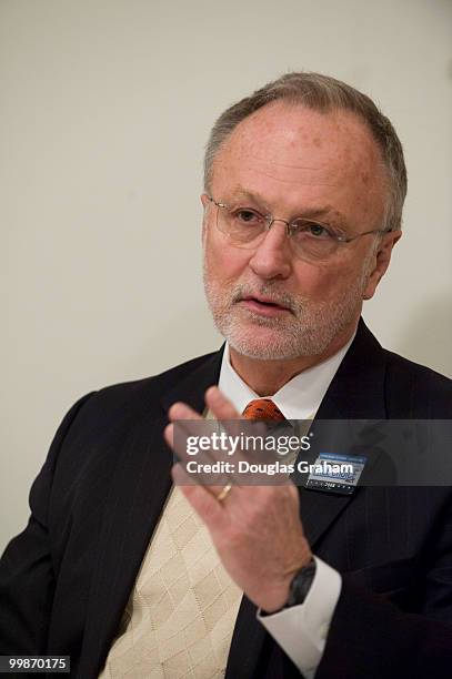 David Bonior during an interview at Roll Call office at 50 F street in Washington,D.C., February 13, 2009.