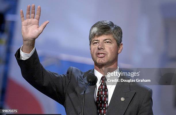 Bart Stupak, D-M]I., during his speech at the democratic national convention in Los Angeles, Ca.
