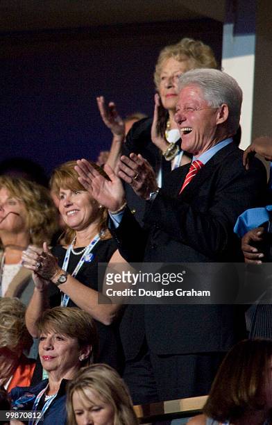 Former U.S. President Bill Clinton during day two of the Democratic National Convention at the Pepsi Center August 26, 2008 in Denver, Colorado.