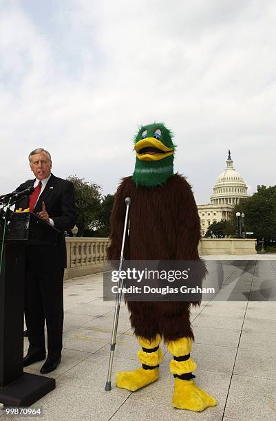 Democratic Whip Steny Hoyer introduces Mr. DeLayme Duck at a press conference outside the Cannon House Office Building. Mr. Hoyer went on to say that...