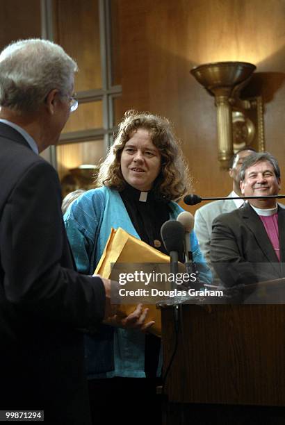 Religious leaders opposed to the federal marriage amendment called the "Clergy for Fairness" held a news conference to speak out against the Federal...