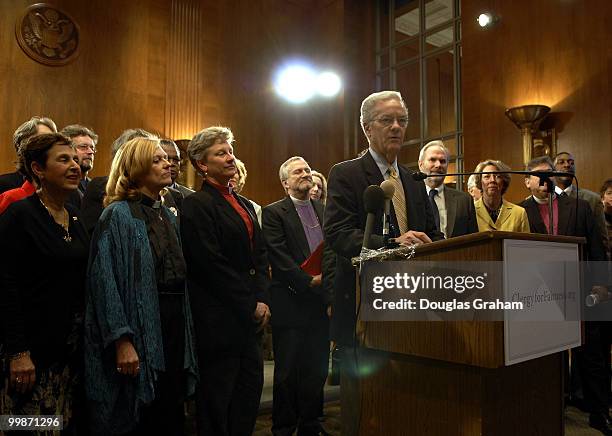 Religious leaders that are opposed to the federal marriage amendment called the "Clergy for Fairness" held a news conference to speak out against the...