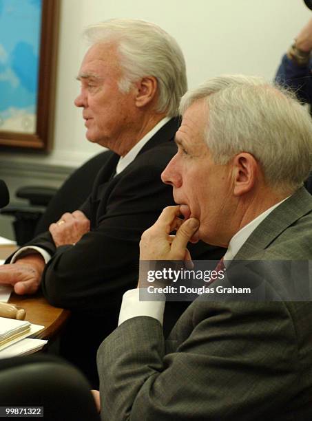 Young, R-FL., and Frank R. Wolf, R-VA., listen to FBI Director Robert Mueller, testify before the Commerce, Justice, State and the Judiciary...