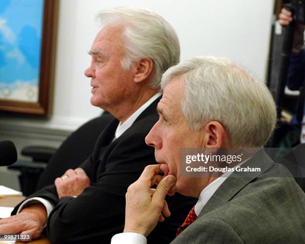 Young, R-FL., and Frank R. Wolf, R-VA., listen to FBI Director Robert Mueller, testify before the Commerce, Justice, State and the Judiciary...