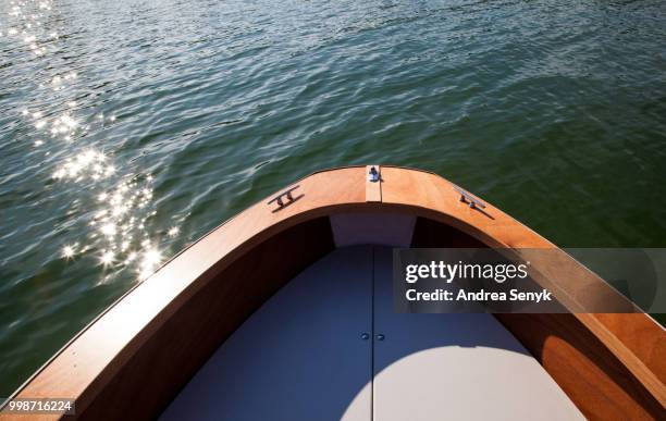 starnberg lake  boat 1 - starnberg stock pictures, royalty-free photos & images