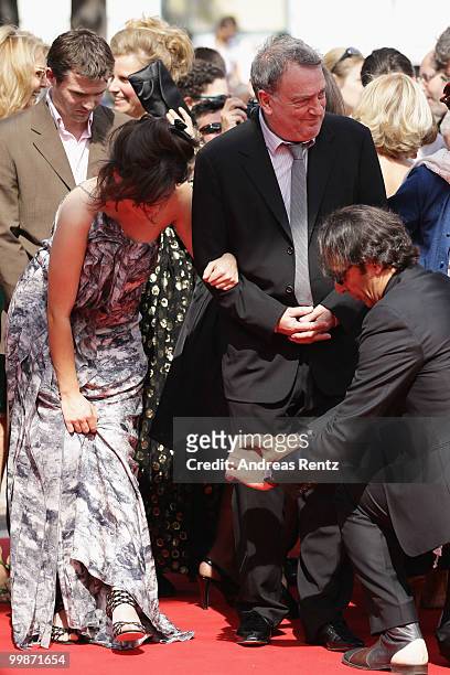 Lola Frears and Stephen Frears attend the "Tamara Drewe" Premiere at Palais des Festivals during the 63rd Annual Cannes Film Festival on May 18, 2010...