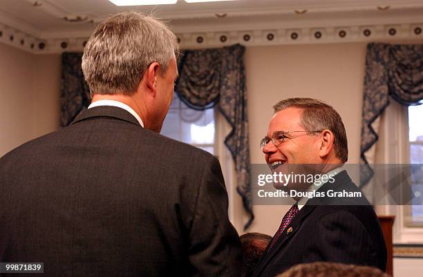 Robert Menendez, D-N.J., during a breakfast hosted by his office for democratic members-elect.