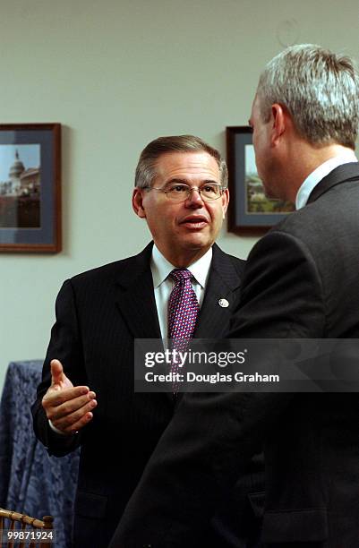 Robert Menendez, D-N.J., during a breakfast hosted by his office for democratic members-elect.