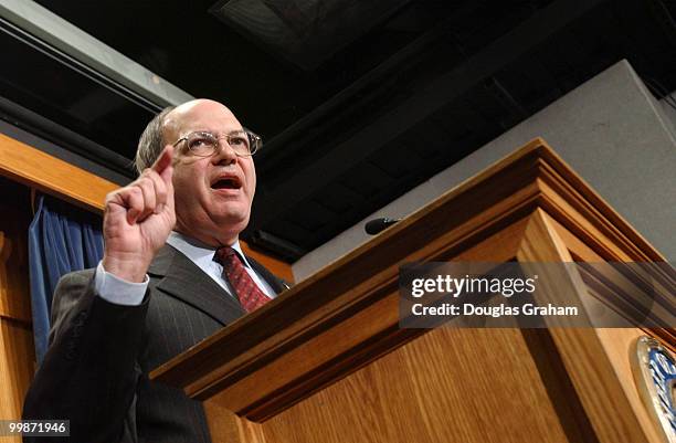 Martin Frost, D-TX., during a press conference on his run for the Democratic Leader seat being vacated by Richard Gephardt.