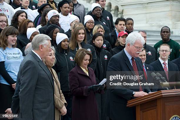 News conference to urge the House passage the GIVE Act, service legislation that will "launch a new era of national service to help the nation get...