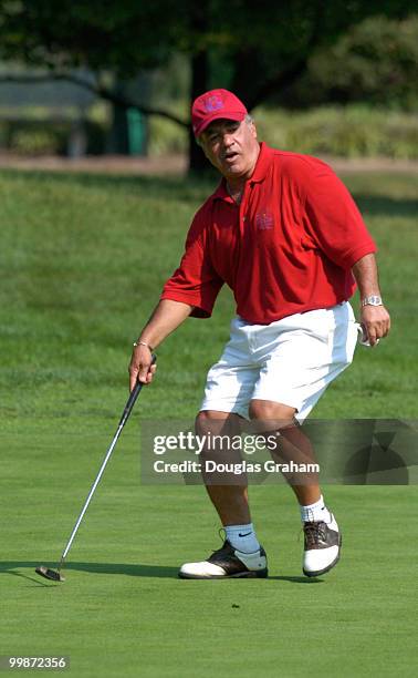 Joe Baca during the First Tee Congressional Challenge golf tournament at Columbia Country Club in Chevy Chase, Maryland.
