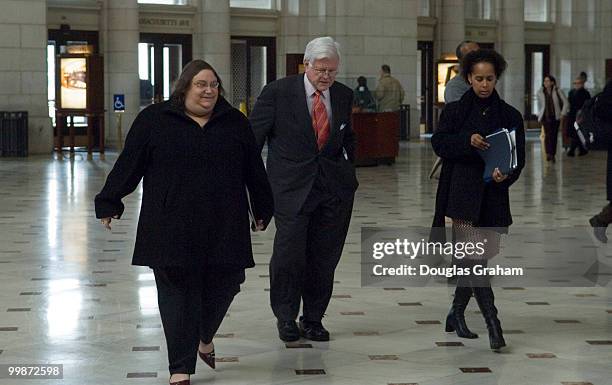 Senate Health, Education, Labor and Pensions Chairman Edward Kennedy, D-Mass. Walks through Union Station in Washington D.C on his way to the...