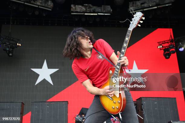 Rock band The Last Internationale performs at the NOS Alive 2018 music festival in Lisbon, Portugal, on July 14, 2018.