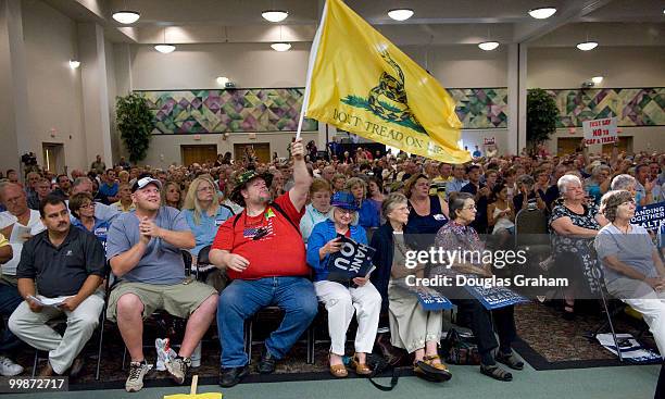 Large crowds where on hand for the Rick Boucher, D-VA., town hall meeting on health care at the Southwest Virginia Higher Education Center in...