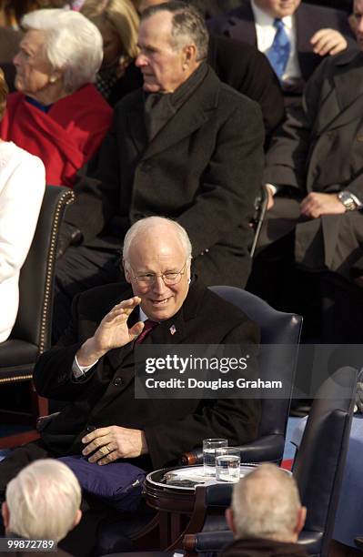 Vice President Dick Cneney was sworn into a second term at the 55th Presidential Inauguration.