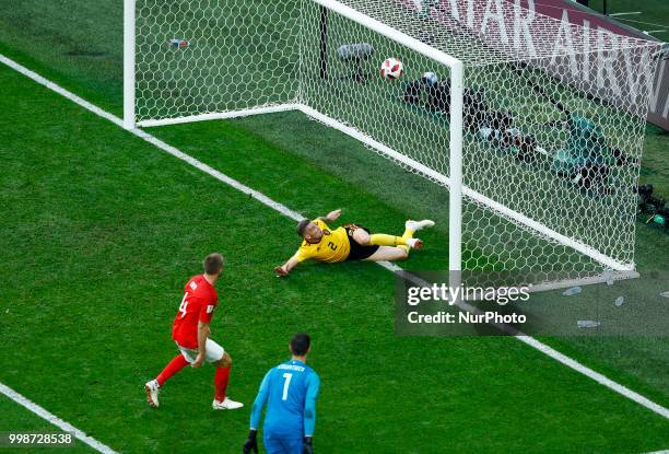 England v Belgium - Play off for third place final FIFA World Cup Russia 2018 The decisive defensive tackle by Toby Alderweireld on Eric Dier shot at...
