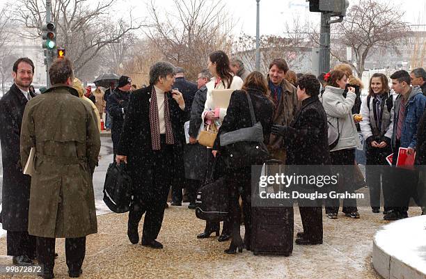 Geena Davis Oscar-winning actress leaves the Dirksen Senate Office Building in Washington D.C. After the news conference to urge protection of...