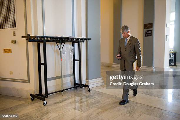 Bart Stupak ,D-MI., enters the Democratic Caucus in the Cannon House Office Building. March 19, 2010.