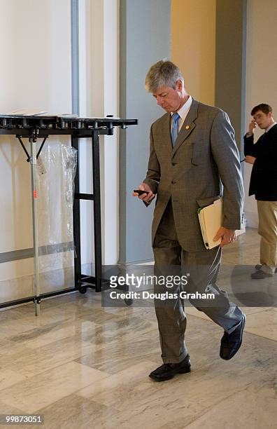 Bart Stupak ,D-MI., enters the Democratic Caucus in the Cannon House Office Building. March 19, 2010.