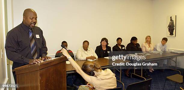 Gulf hurricane survivors where at the U.S. Capitol to tell congress to keep public health safeguards intact. Hilton Kelley with the Community Impower...