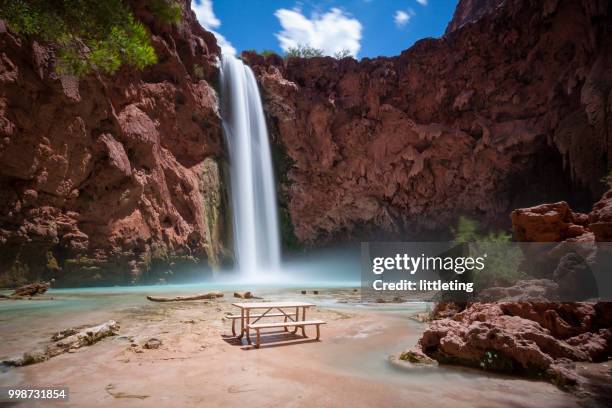 mooney falls - supai - fotografias e filmes do acervo