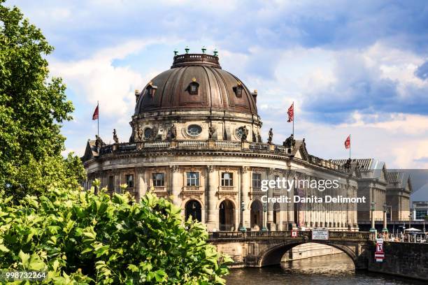 bode museum on museum island and spree river, berlin, germany - river island stock pictures, royalty-free photos & images