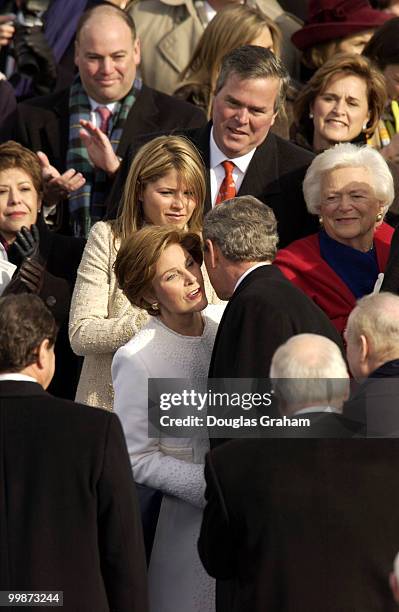 President George W. Bush was sworn into a second term at the 55th Presidential Inauguration.