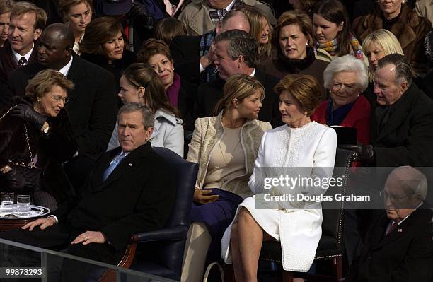 President George W. Bush was sworn into a second term at the 55th Presidential Inauguration.