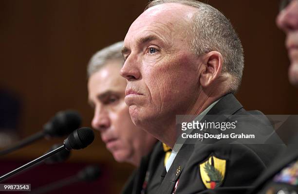Gen. John Abizaid, commander, U.S. Central Command and Maj. Gen. Geoffrey Miller, deputy commander for detainee operations, Multi-National Force-Iraq...