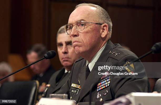 Gen. John Abizaid, commander, U.S. Central Command and Gen. Geoffrey Miller, deputy commander for detainee operations, Multi-National Force-Iraq...