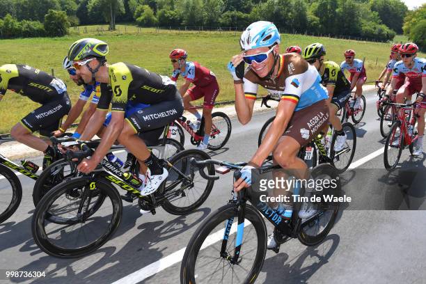 Oliver Naesen of Belgium and Team AG2R La Mondiale / Jack Bauer of New Zealand and Team Mitchelton-Scott / during the 105th Tour de France 2018,...