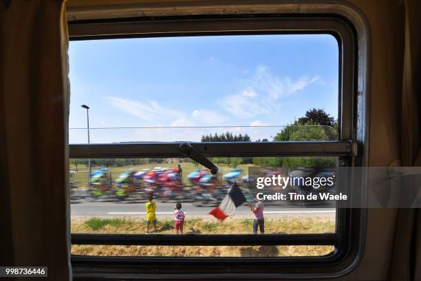 Peloton / Fans / Public / Train / Illustration / during the 105th Tour de France 2018, Stage 8 a 181km stage from Dreux to Amiens Metropole / TDF /...