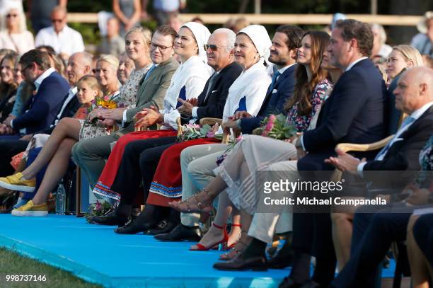 Prince Daniel of Sweden, Crown Princess Victoria of Sweden, King Carl Gustaf of Sweden, Queen Silvia of Sweden, Prince Carl Philip of Sweden,...