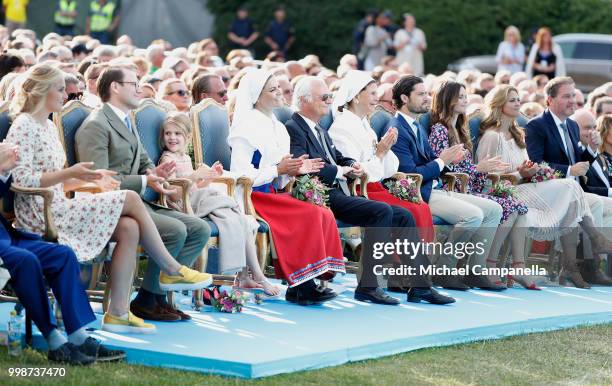 Prince Daniel of Sweden, Princess Estelle of Sweden, Crown Princess Victoria of Sweden, King Carl Gustaf of Sweden, Queen Silvia of Sweden, Prince...