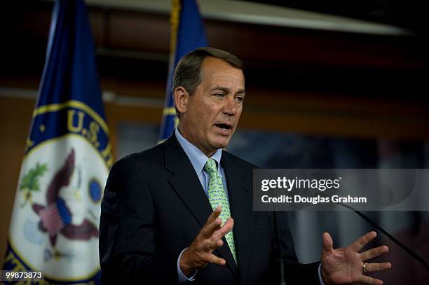 House Minority Leader John Boehner, R-Ohio holds his weekly briefing.