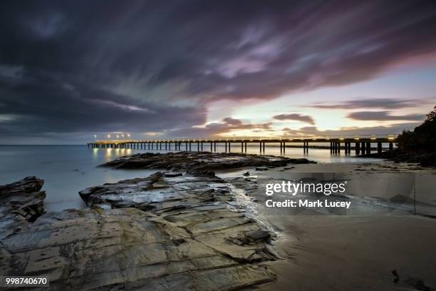the pier @ lorne - lorne stock pictures, royalty-free photos & images
