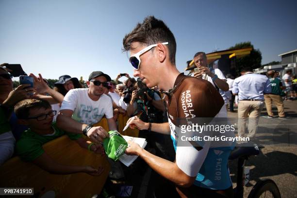 Start / Romain Bardet of France and Team AG2R La Mondiale / Fans / Public / during the 105th Tour de France 2018, Stage 8 a 181km stage from Dreux to...