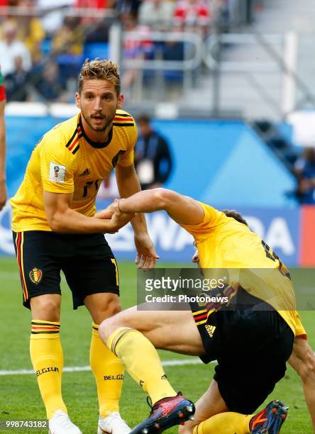 Dries Mertens forward of Belgium during the FIFA 2018 World Cup Russia Play-off for third place match between Belgium and England at the Saint...