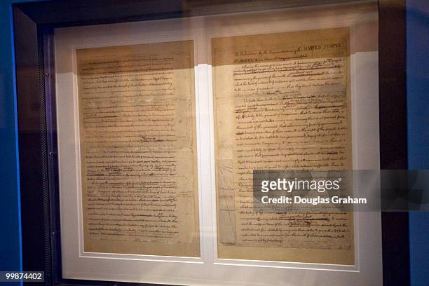 One of the first drafts of the Declaration of Independence on display is part of the new LOC Experience. An electronic copy is accessible and part of...