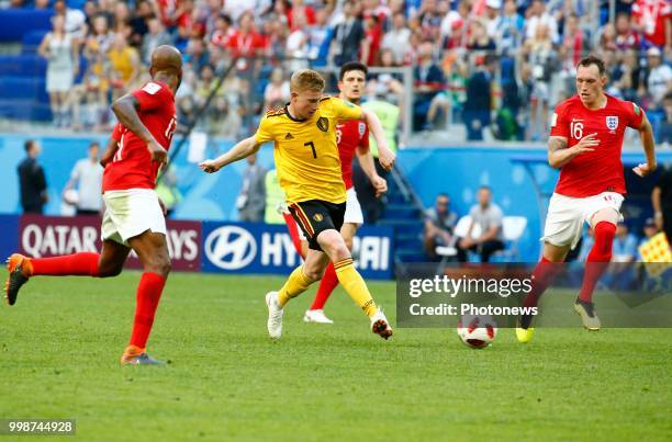 Kevin De Bruyne forward of Belgium during the FIFA 2018 World Cup Russia Play-off for third place match between Belgium and England at the Saint...