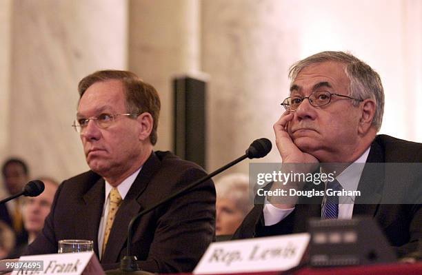 Wayne Allard, R-Colo. And Barney Frank, D-Mass., during the Senate Judiciary Committee Marriage Amendment Constitution Subcommittee hearing, "A...