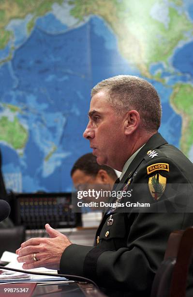Gen. John Abizaid - commander, U.S. Central Command during the military construction subcommittee of House Appropriations Committee hearing on 2005...