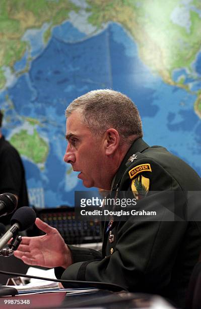 Gen. John Abizaid - commander, U.S. Central Command during the military construction subcommittee of House Appropriations Committee hearing on 2005...