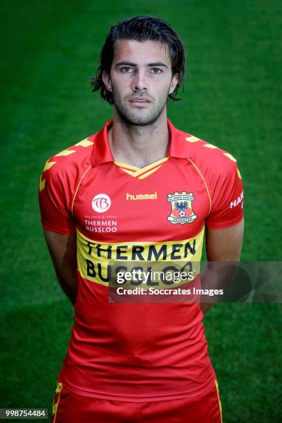 Gino Bosz of Go Ahead Eagles during the Photocall Go Ahead Eagles at the De Adelaarshorst on July 13, 2018 in Deventer Netherlands
