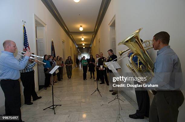 The Recording artists hit the Hill today with their guitars, violins, etc . To counter the National Association of Broadcasting fly-in with their...