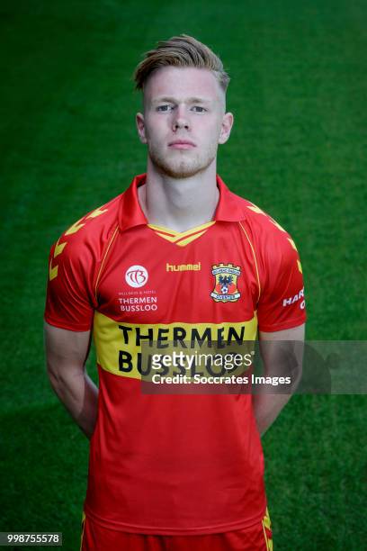 Givan Werkhoven of Go Ahead Eagles during the Photocall Go Ahead Eagles at the De Adelaarshorst on July 13, 2018 in Deventer Netherlands
