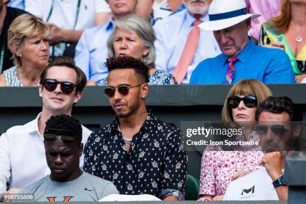 And ANNA WINTOUR attend day twelve match of the 2018 Wimbledon on July 14 at All England Lawn Tennis and Croquet Club in London,England.